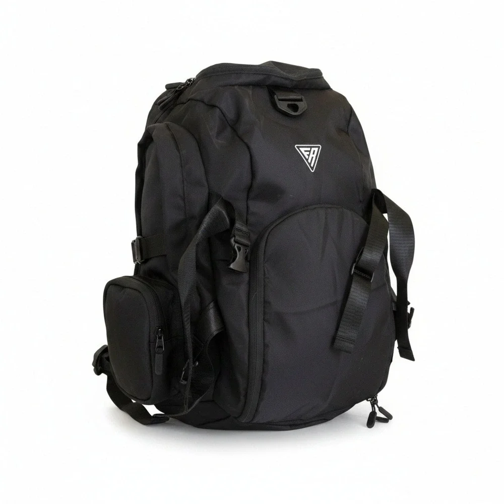 Flag Nor Fail Tactical Backpack Black Gym Travel Gear Bag Multi-Pocket Utility